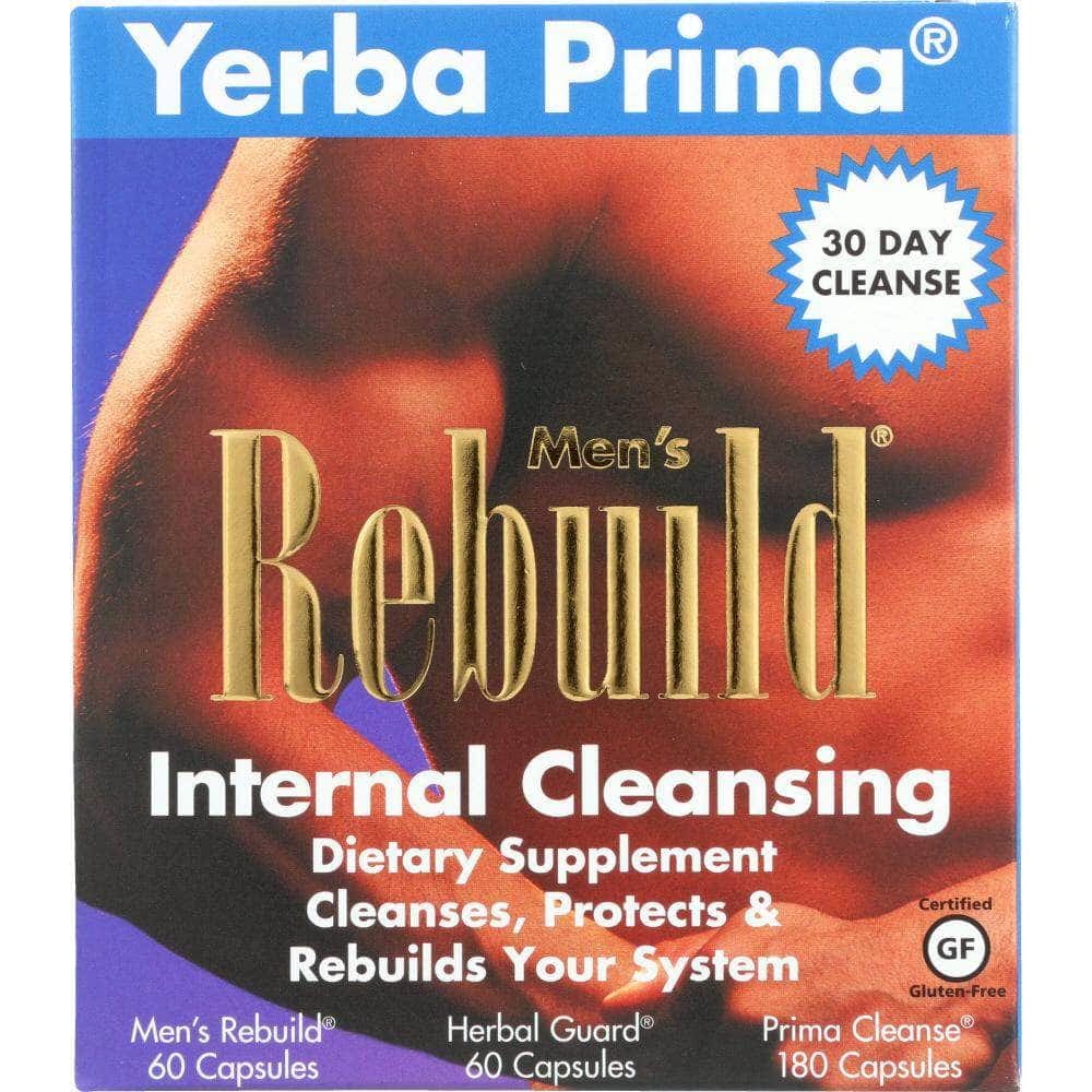 YERBA PRIMA Yerba Prima Mens Rebuild Internal Cleansing System, 1 Kt