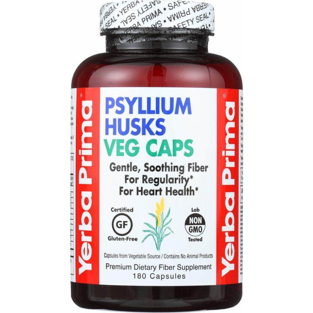 Yerba Prima Yerba Prima Psyllium Husks Veg Caps 625 mg, 180 Capsules