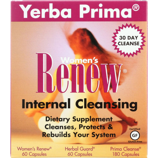 YERBA PRIMA: Women’s Renew Internal Cleansing 1 Kit - HERBAL FORMULAS CLEANSING & ORGAN > Cleanse Detox > Cleanse / Detoxify Formulas -