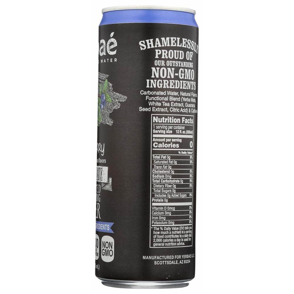 Yerbae Yerbae Enhanced Sparkling Water Acai Blueberry, 12 fl oz