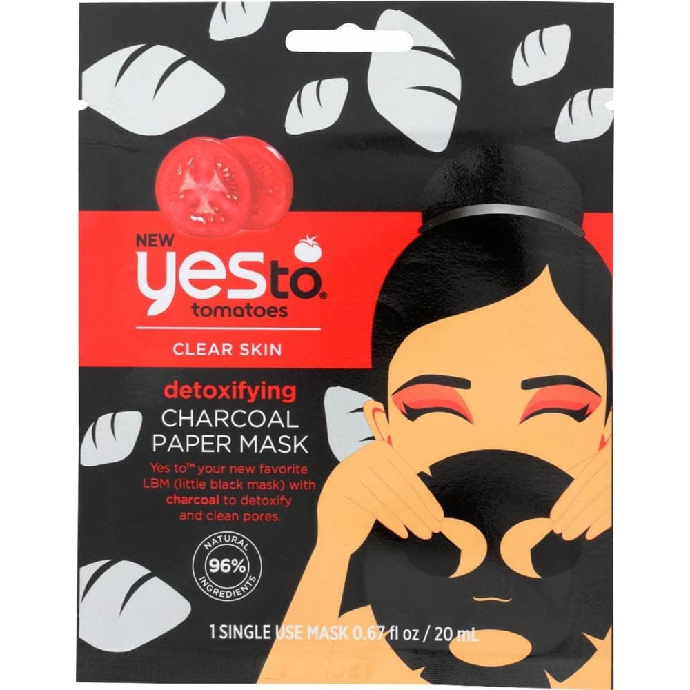 YES TO Beauty & Body Care > Skin Care > Facial Masks YES TO: Paper Mask Charcoal, 0.67 fo