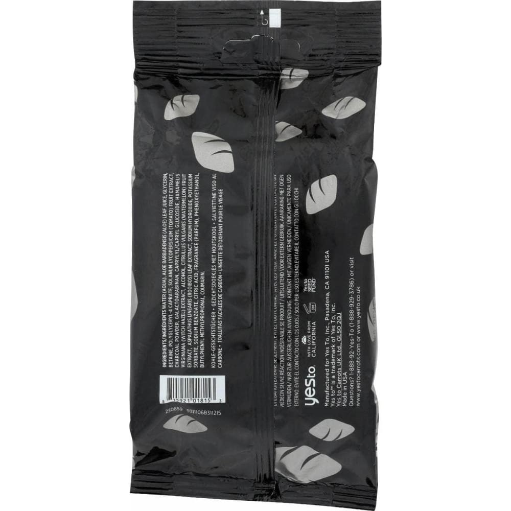 YES TO Beauty & Body Care > Skin Care > Facial Cleansers & Exfoliants YES TO: Wipes Charcoal, 30 pc