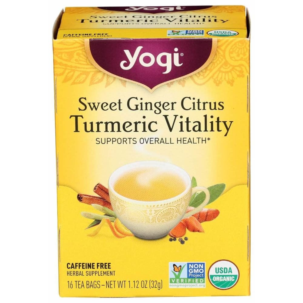 YOGI TEAS Yogi Teas Sweet Ginger Citrus Tea Organic, 16 Bg