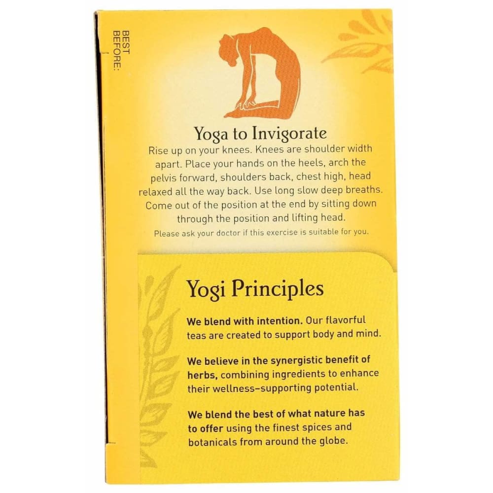 YOGI TEAS Yogi Teas Sweet Ginger Citrus Tea Organic, 16 Bg