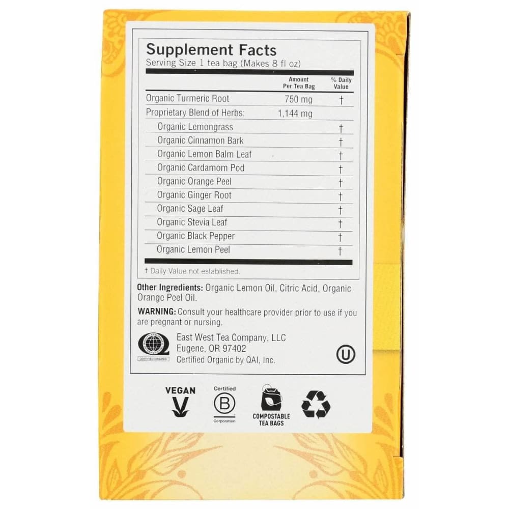 YOGI TEAS Yogi Teas Sweet Ginger Citrus Tea Organic, 16 Bg