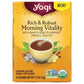 YOGI TEAS Grocery > Beverages > Coffee, Tea & Hot Cocoa YOGI TEAS: Tea Morning Vitality Org, 16 bg