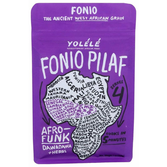 YOLELE Yolele Afro Dunk Fonio Pilaf Dawadawa Herb, 7 Oz