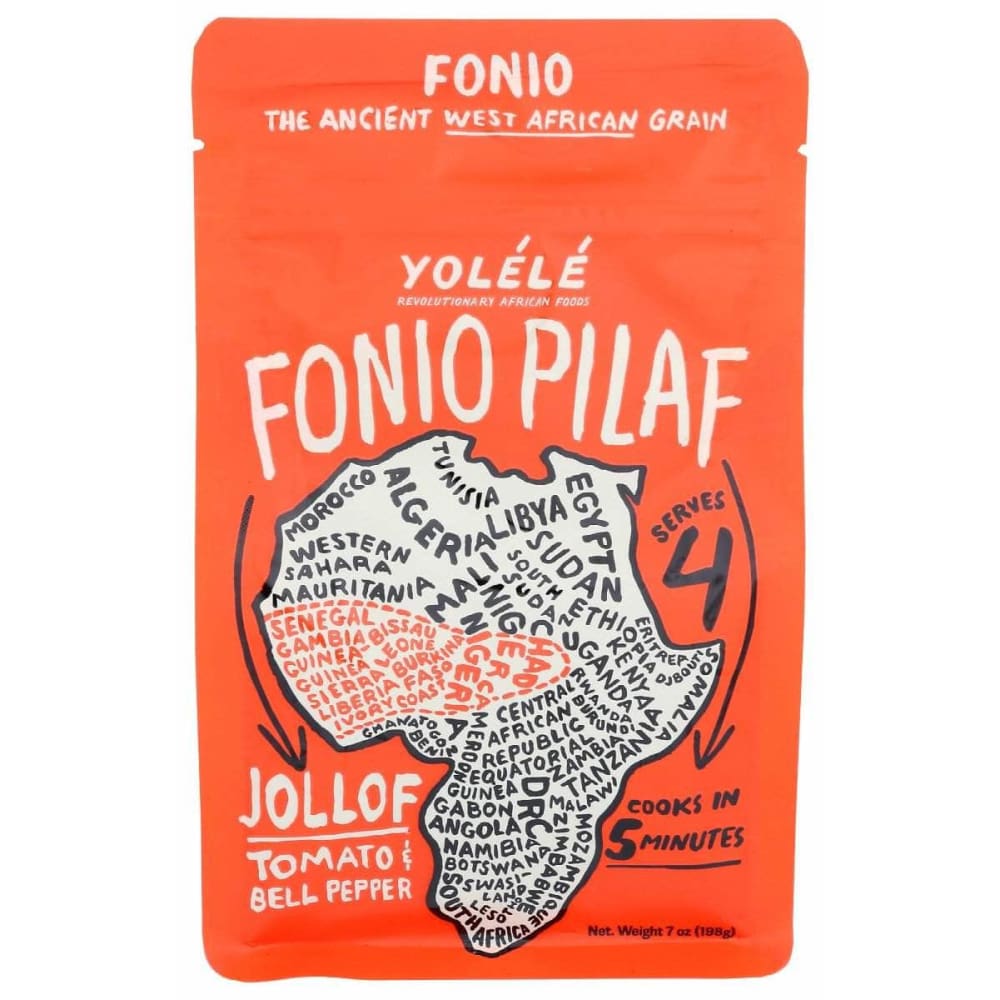 YOLELE Yolele Jollof Fonio Pilaf Tomato Bell Pepper , 7 Oz