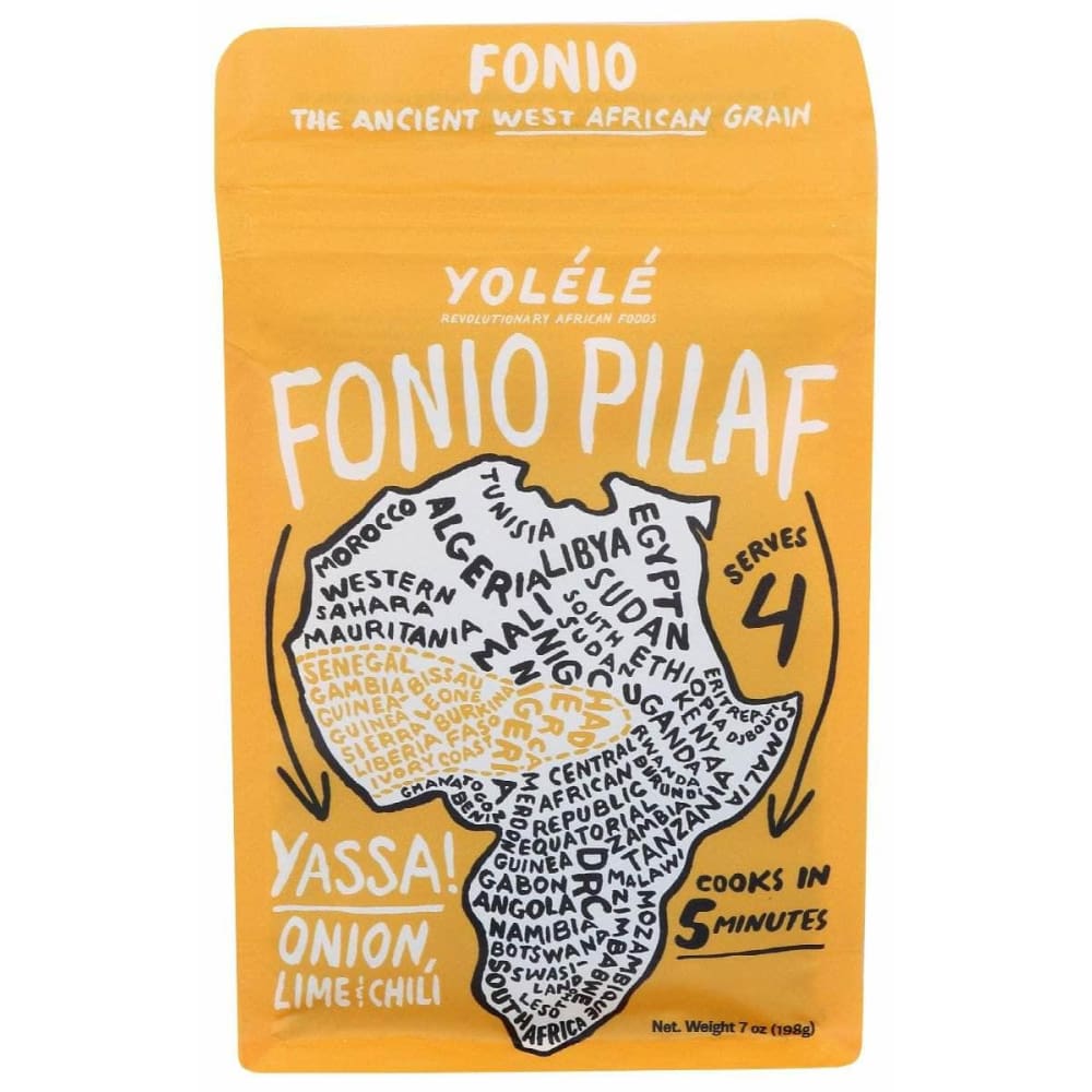 YOLELE Yolele Yassa Fonio Pilaf Onion Lime Chili, 7 Oz