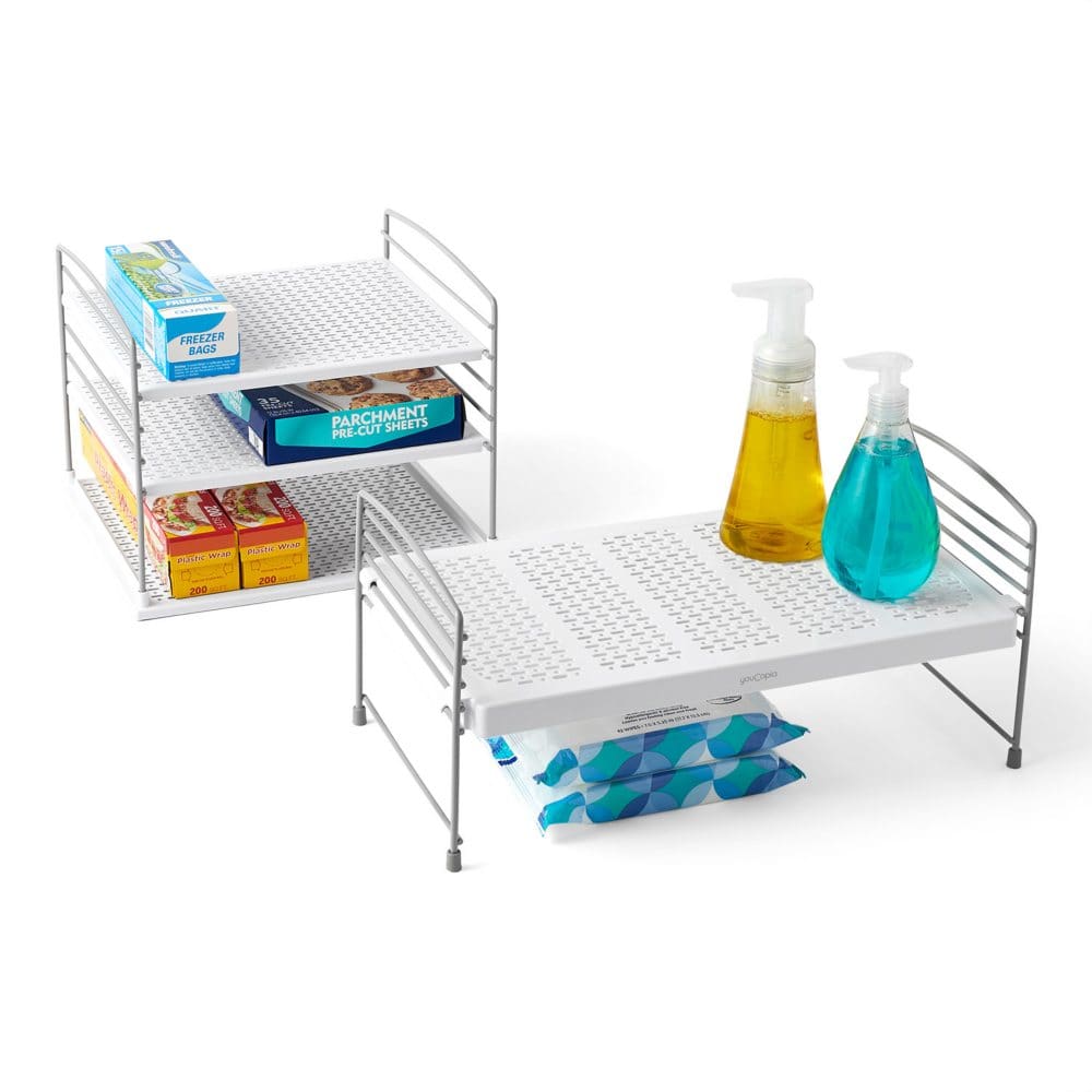 YouCopia Cabinet Shelf Organizer 2-Piece Set - Cabinet & Drawer Storage - YouCopia
