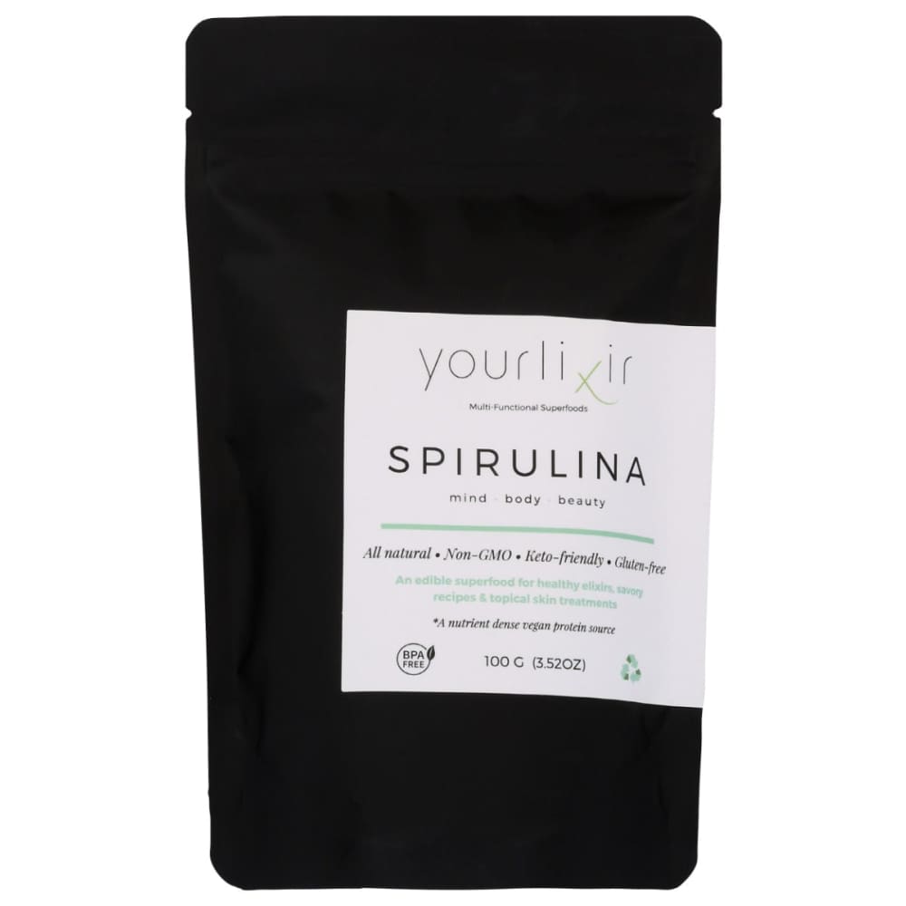 YOURLIXIR: Spirulina Powder 100 gm - Vitamins & Supplements > Protein Supplements & Meal Replacements - YOURLIXIR