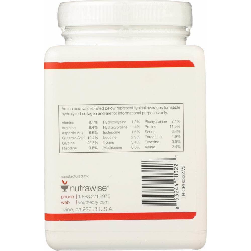 YOUTHEORY Youtheory Collagen Powder Vanilla, 10 Oz