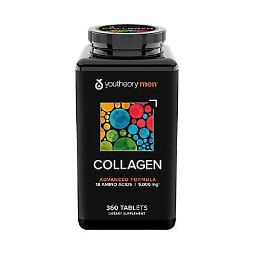Youtheory Men’s Collagen 5000mg Tablets 360 ct. - Home/Health & Wellness/Vitamins & Supplements/Vitamins A-Z/ - Youtheory
