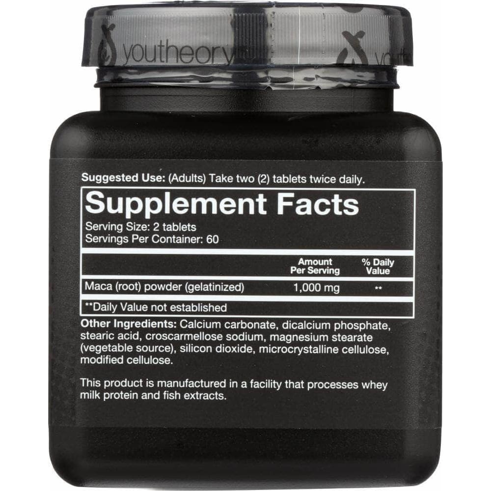 YOUTHEORY Youtheory Men'S Maca, 120 Tb