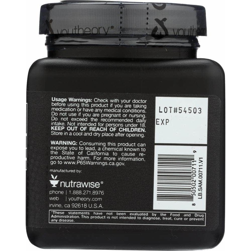 YOUTHEORY Youtheory Mens Shilajit, 60 Cp