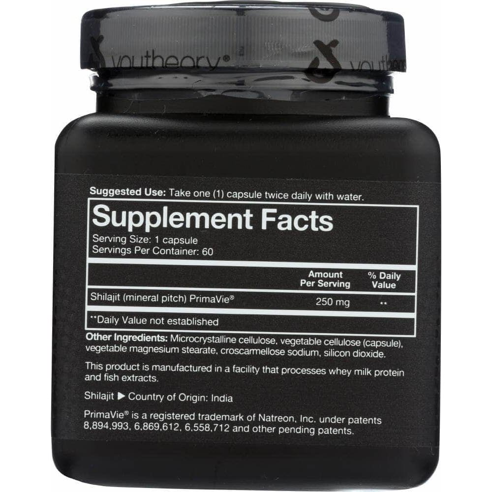YOUTHEORY Youtheory Mens Shilajit, 60 Cp
