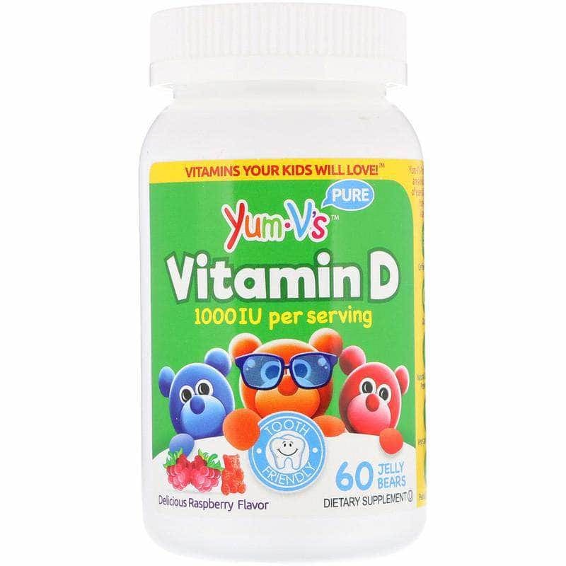 YUM VS Yum-Vs Vitamin D Delicious Raspberry Flavor, 60 Pc