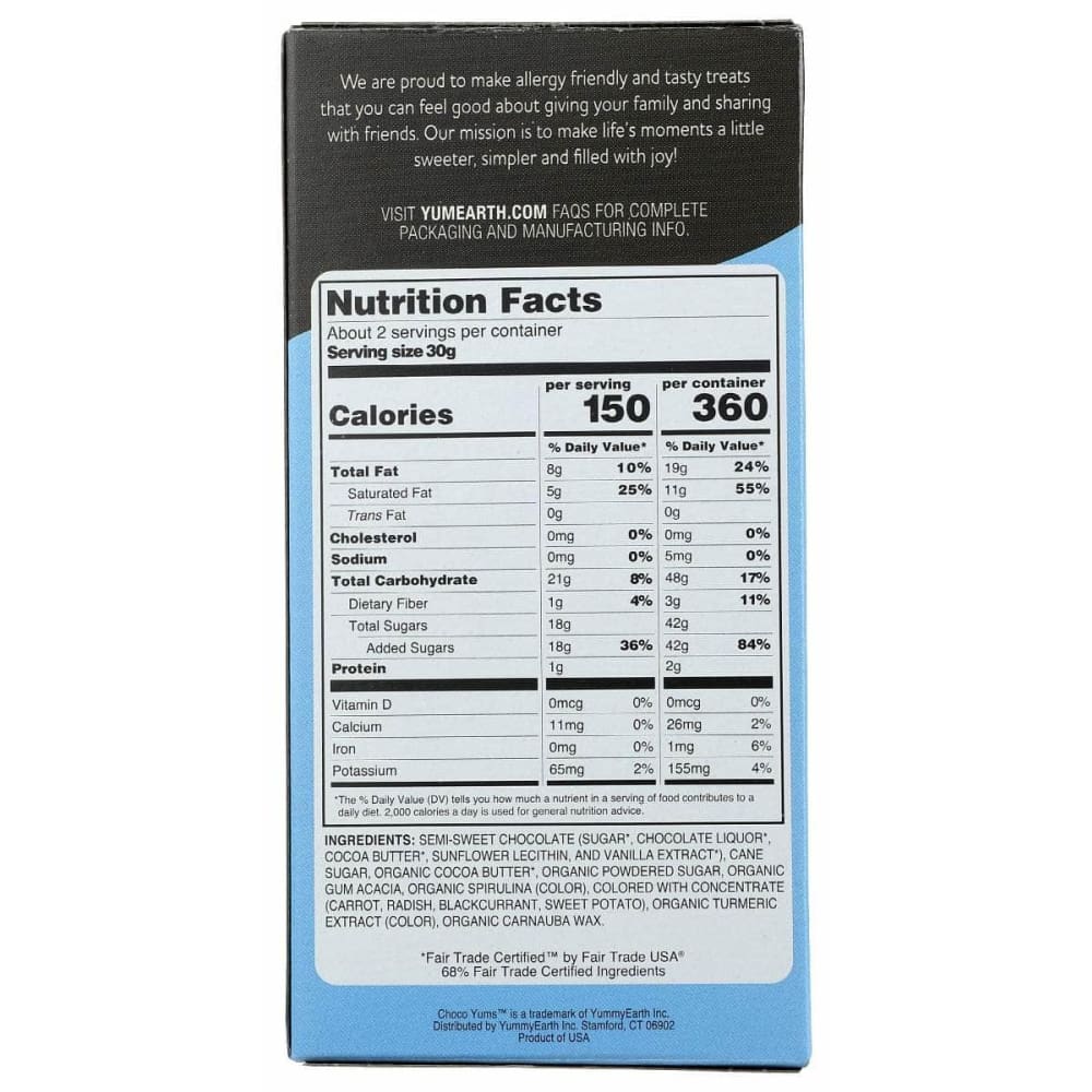YUMEARTH Grocery > Chocolate, Desserts and Sweets > Candy YUMEARTH: Choco Yums Chocolate Candies, 2.5 oz