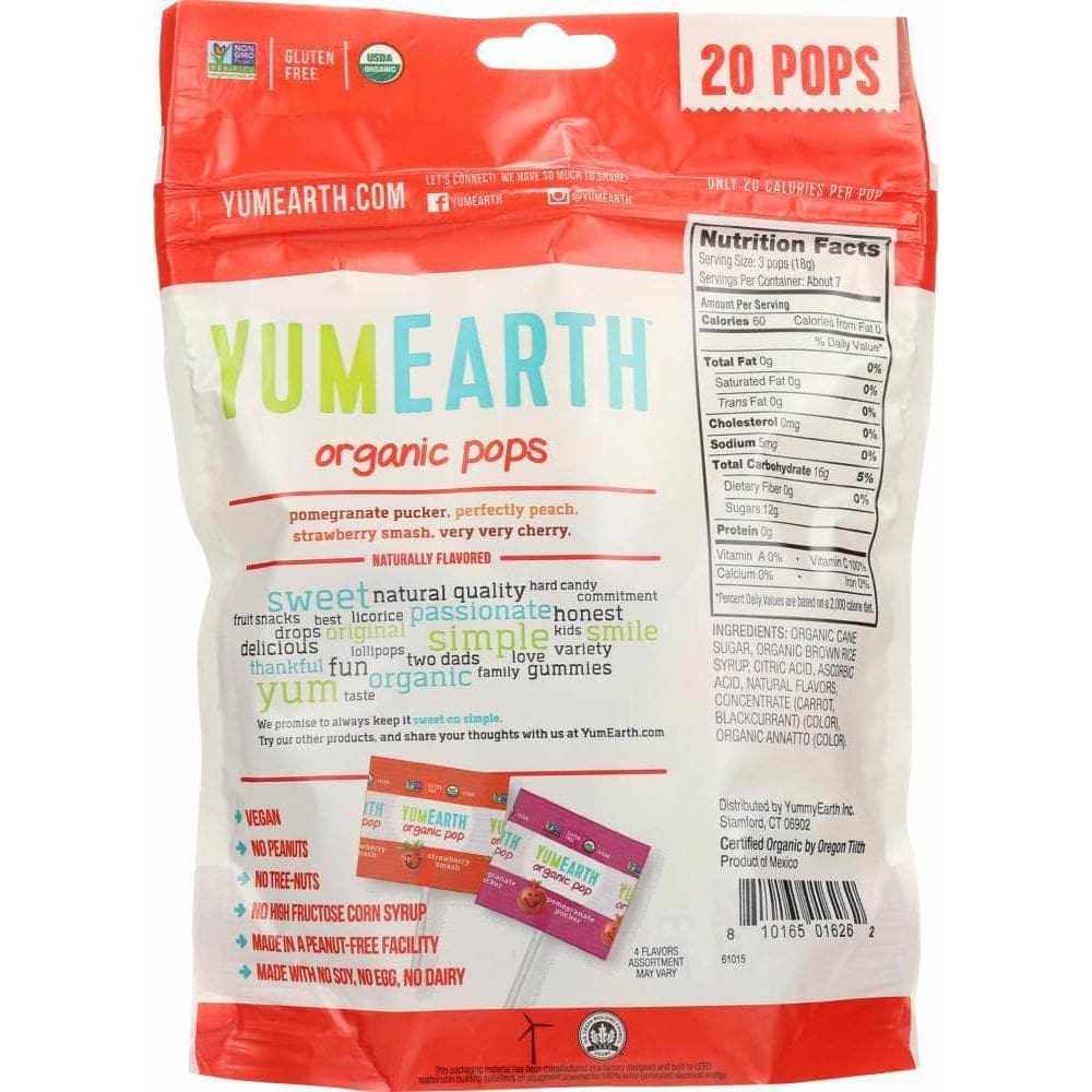 Yumearth Yumearth Organics Assorted Organic Pops 20+ Pops, 4.2 oz