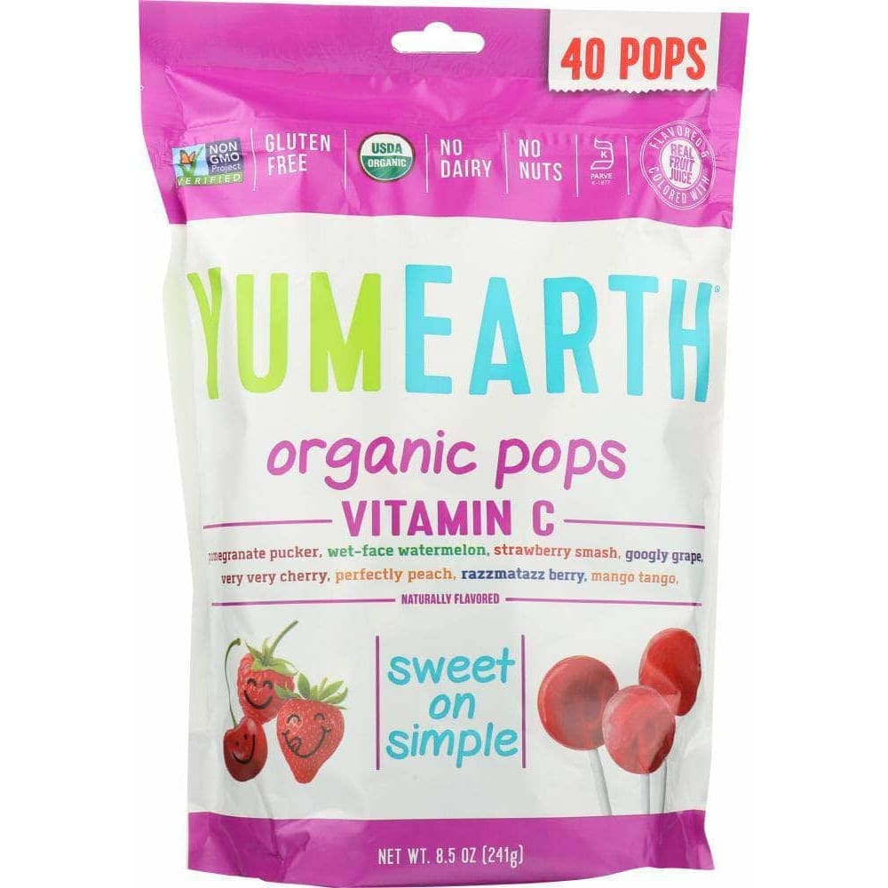 Yumearth Yumearth Organics, Organic Vitamin C Pops 40+ Pops, 8.5 oz