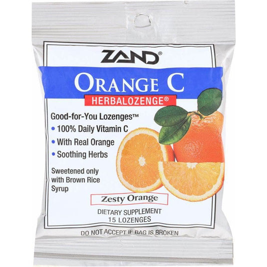 ZAND Zand Orange C Herbalozenge, 15 Ct
