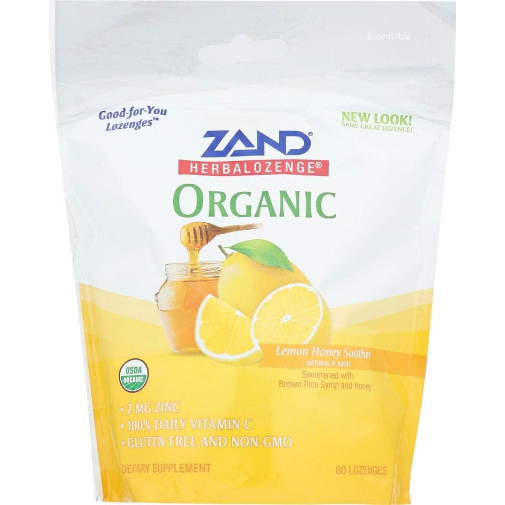 ZAND ZAND Soother Hrbl Loz Org Lemn, 80 pc