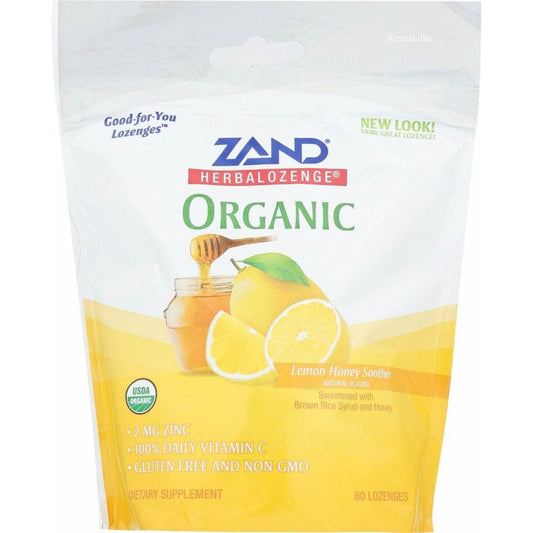 ZAND ZAND Soother Hrbl Loz Org Lemn, 80 pc