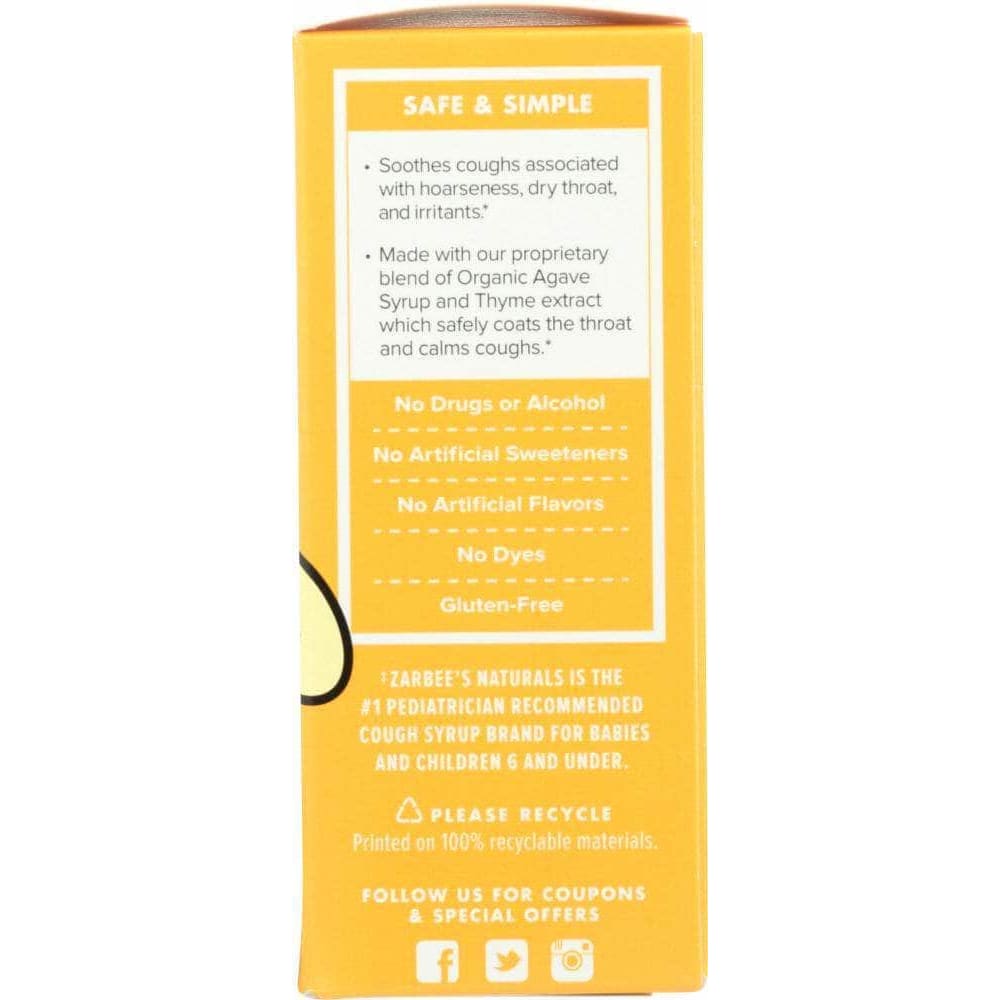 ZARBEES Zarbees  Baby Cough, 2 Fo