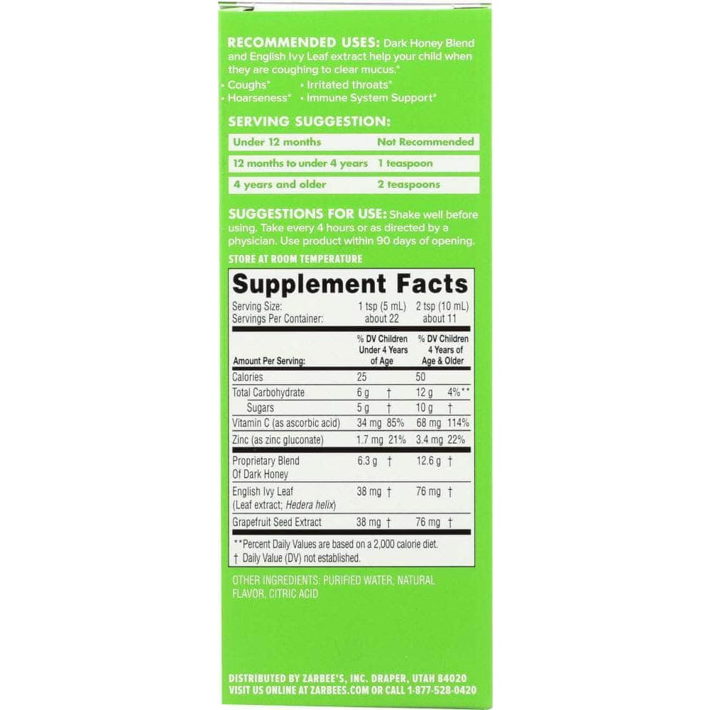 ZARBEES Zarbees Child Mucus, 4 Fo