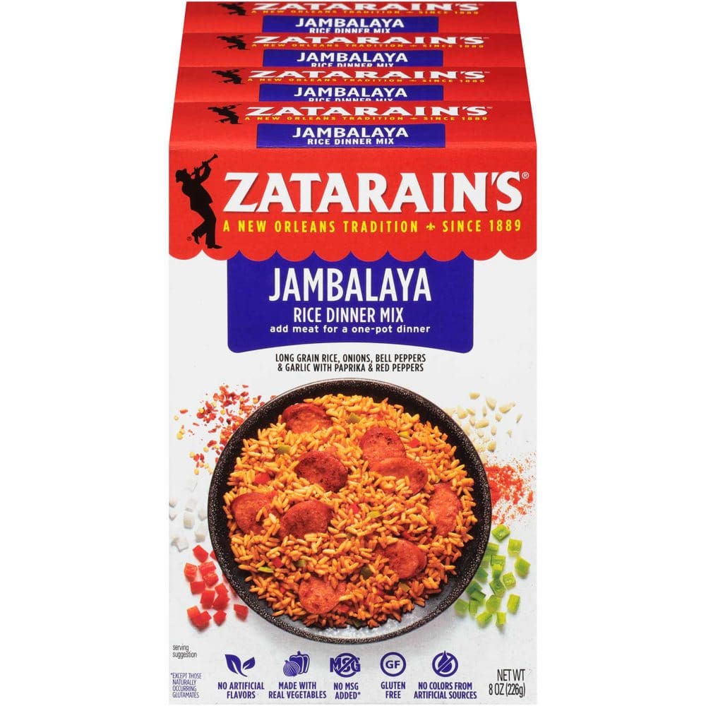 Zatarain’s Jambalaya Rice Dinner Mix (8 oz. 4 pk.) - Pasta & Boxed Meals - Zatarain’s Jambalaya