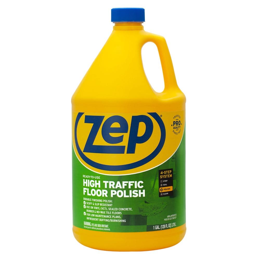 Zep Ready To Use Commercial High Traffic Floor Polish (1 gal.) - Floor & Carpet Cleaning - Zep Ready