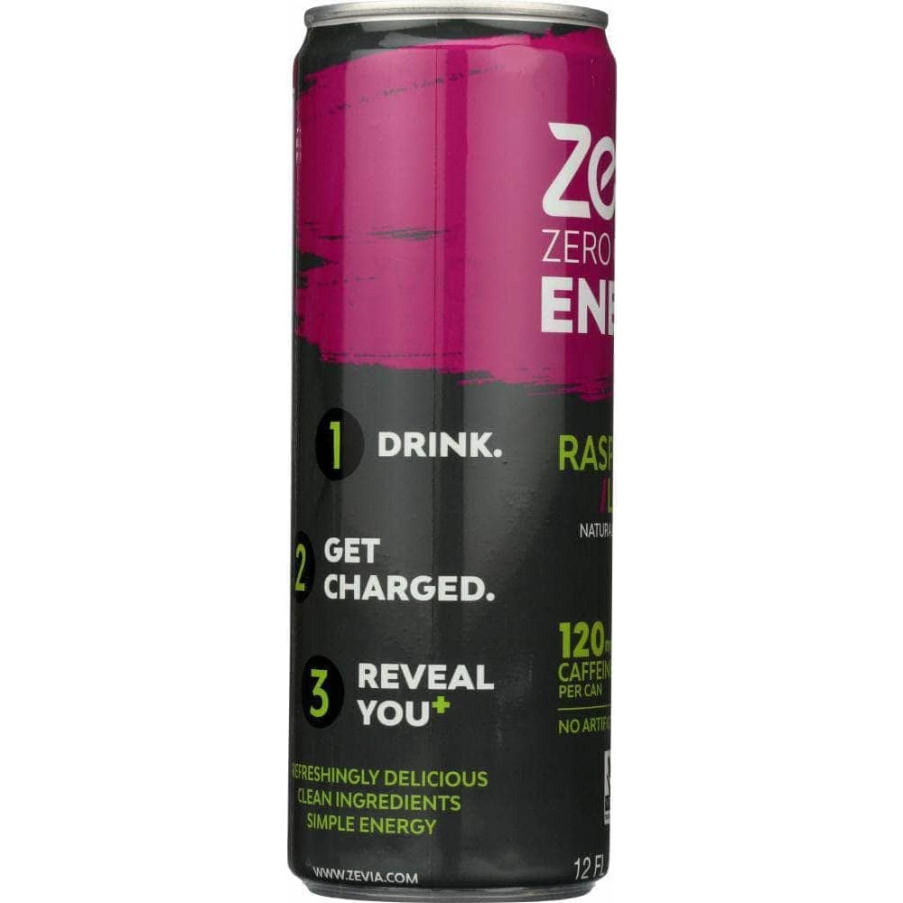 Zevia Zevia Energy Raspberry Lime Zero Calorie, 12 oz