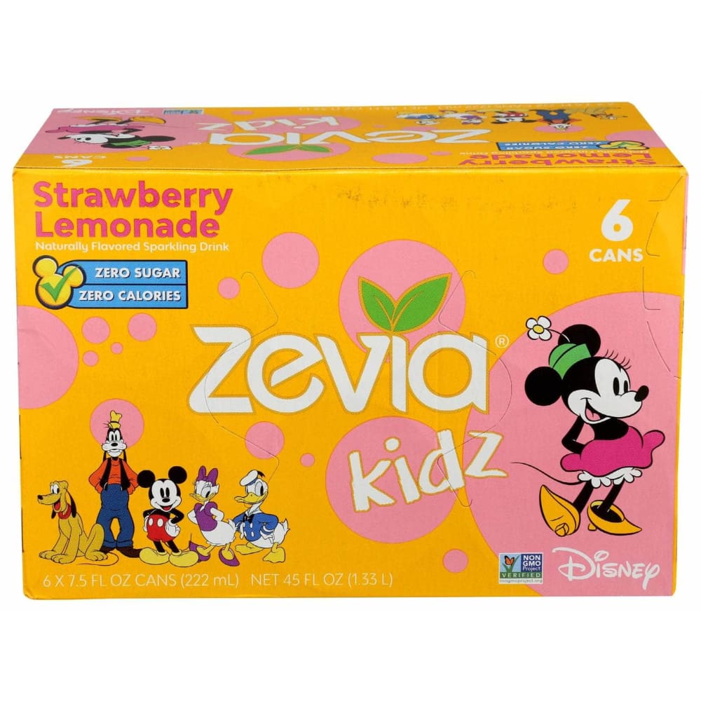 ZEVIA ZEVIA Kidz Strawberry Lemonade 6Pack, 45 fo