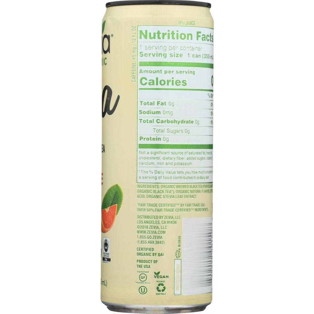 ZEVIA Zevia Organic Sweetened Earl Grey Tea Blood Orange, 12 Fo
