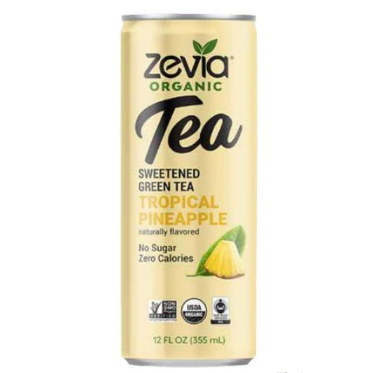 ZEVIA: Tea Grn Trpcl Pnpple Org 12 fo (Pack of 6) - Grocery > Beverages > Coffee Tea & Hot Cocoa - ZEVIA