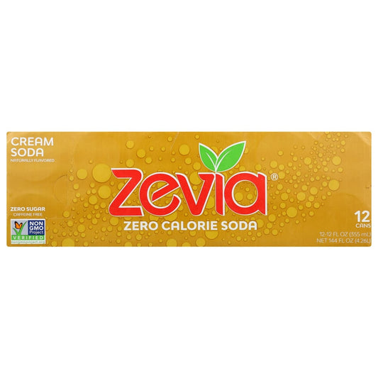 ZEVIA: Zero Calorie Cream Soda 144 fo - Beverages > Sodas - ZEVIA