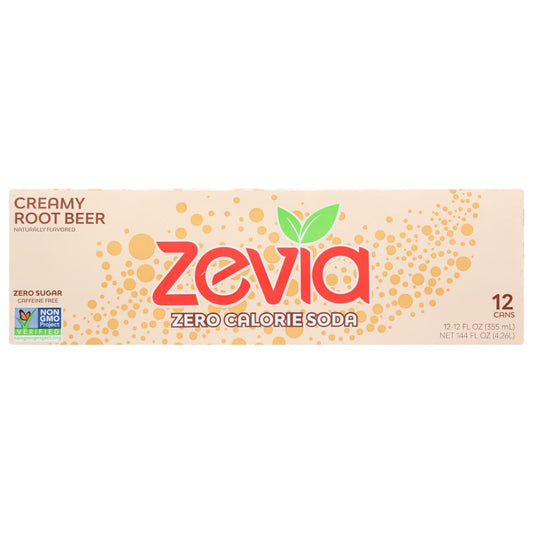 ZEVIA: Zero Calorie Creamy Rootbeer Soda 144 fo - Beverages > Sodas - ZEVIA