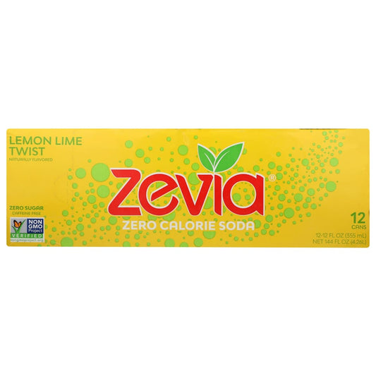 ZEVIA: Zero Calorie Lemon Lime Twist Soda 144 fo - Beverages > Sodas - ZEVIA
