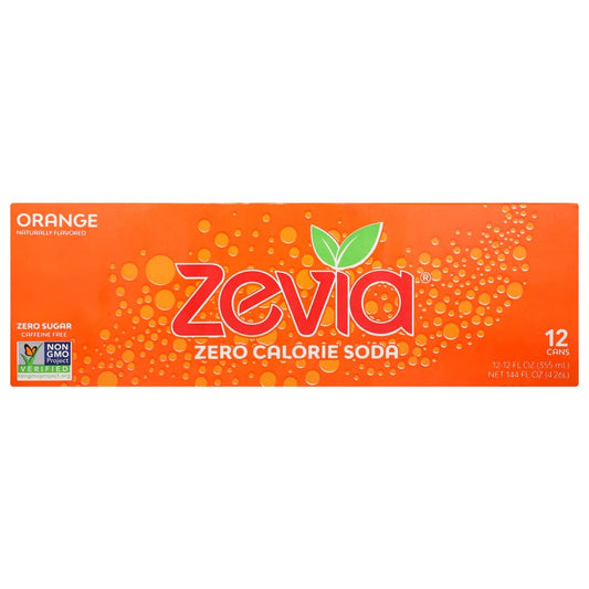 ZEVIA: Zero Calorie Orange Soda 144 fo - Beverages > Sodas - ZEVIA