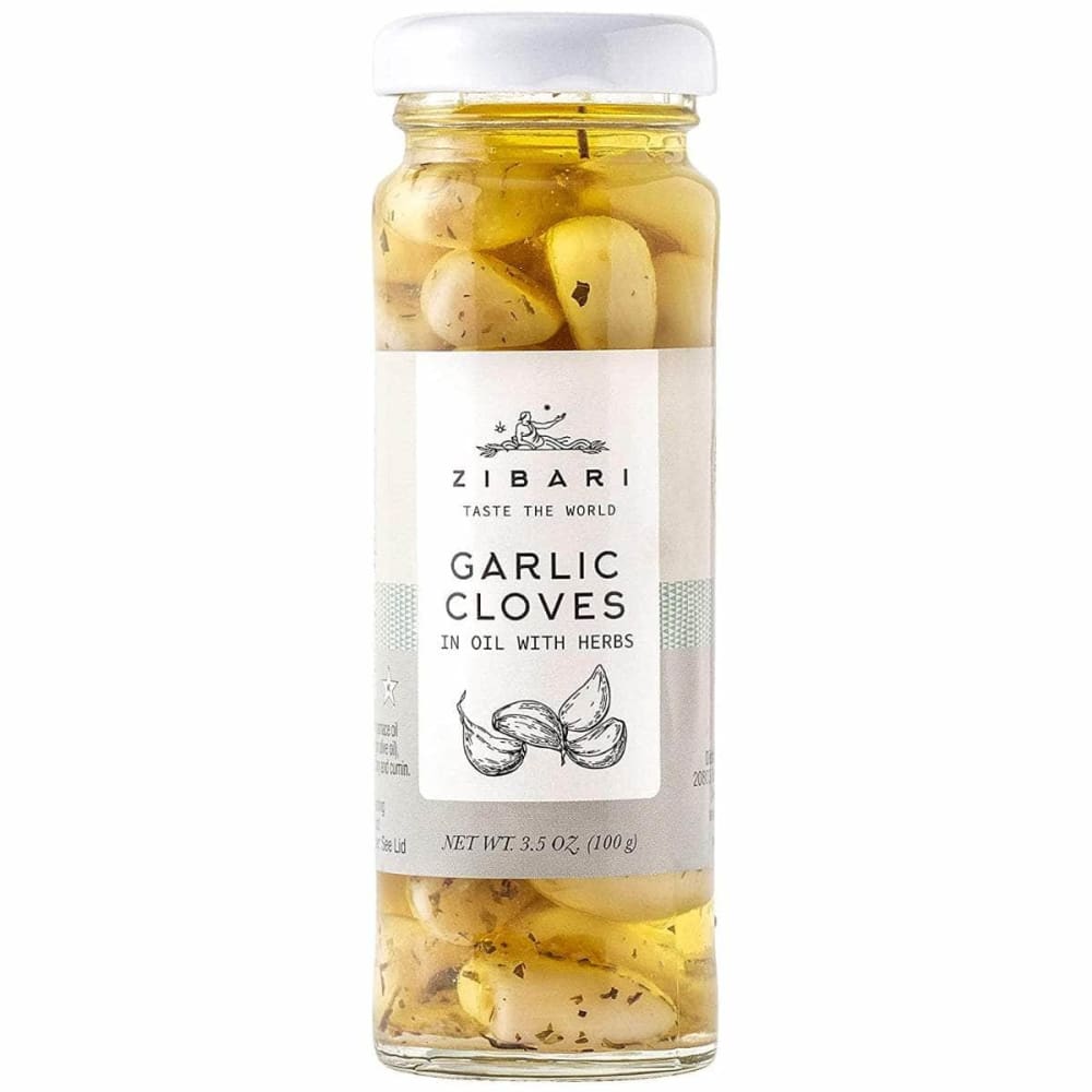 ZIBARI FOODS Grocery > Cooking & Baking > Extracts, Herbs & Spices ZIBARI FOODS: Garlic Cloves Olive Oil Herbs, 3.5 oz