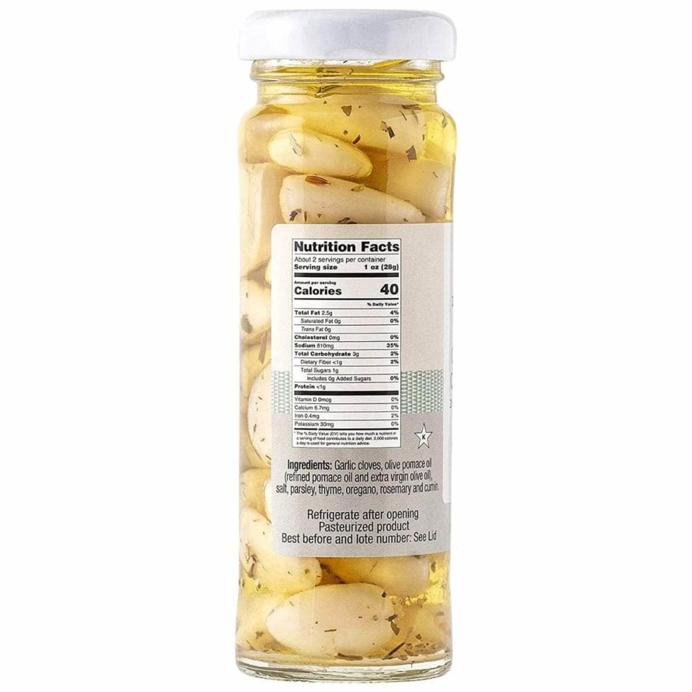 ZIBARI FOODS Grocery > Cooking & Baking > Extracts, Herbs & Spices ZIBARI FOODS: Garlic Cloves Olive Oil Herbs, 3.5 oz