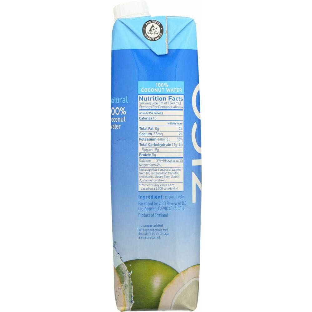 Zico Zico Pure Premium Coconut Water, 33.8 Oz