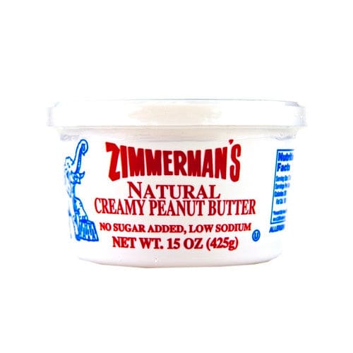 Zimmerman’s Natural Peanut Butter 15oz (Case of 12) - Misc/Jelly Jams & Spreads - Zimmerman’s