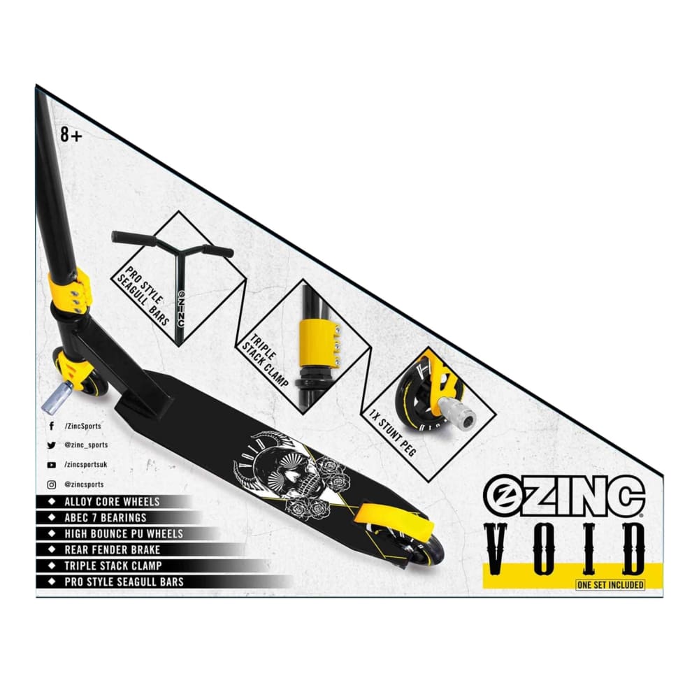 Zinc Void Stunt Scooter - Yellow - Zinc