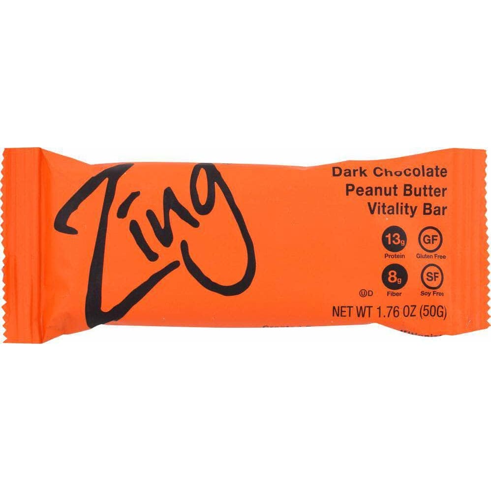 Zing Bars Zing Bars Dark Chocolate Peanut Butter Nutrition Bar, 1.76 oz