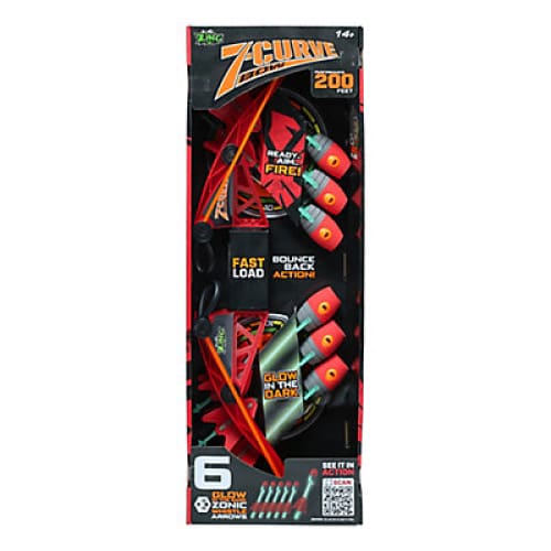 Zing Z-Curve Bow with Arrows - Home/Clearance/Clearance Electronics & Toys/Clearance Toys / Zing