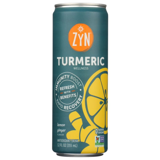 ZYN: Lemon Ginger Turmeric Wellness Drink 12 fo (Pack of 5) - Grocery > Beverages > Juices - ZYN