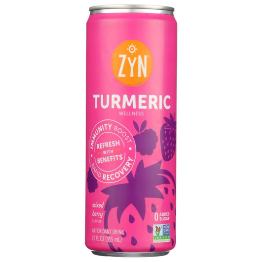 ZYN: Mixed Berry Turmeric Wellness Drink 12 fo (Pack of 5) - Grocery > Beverages > Juices - ZYN