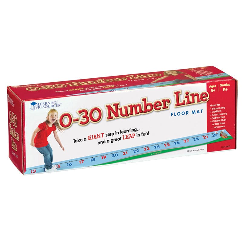 0-30 Number Line Floor Mat - Math - Learning Resources