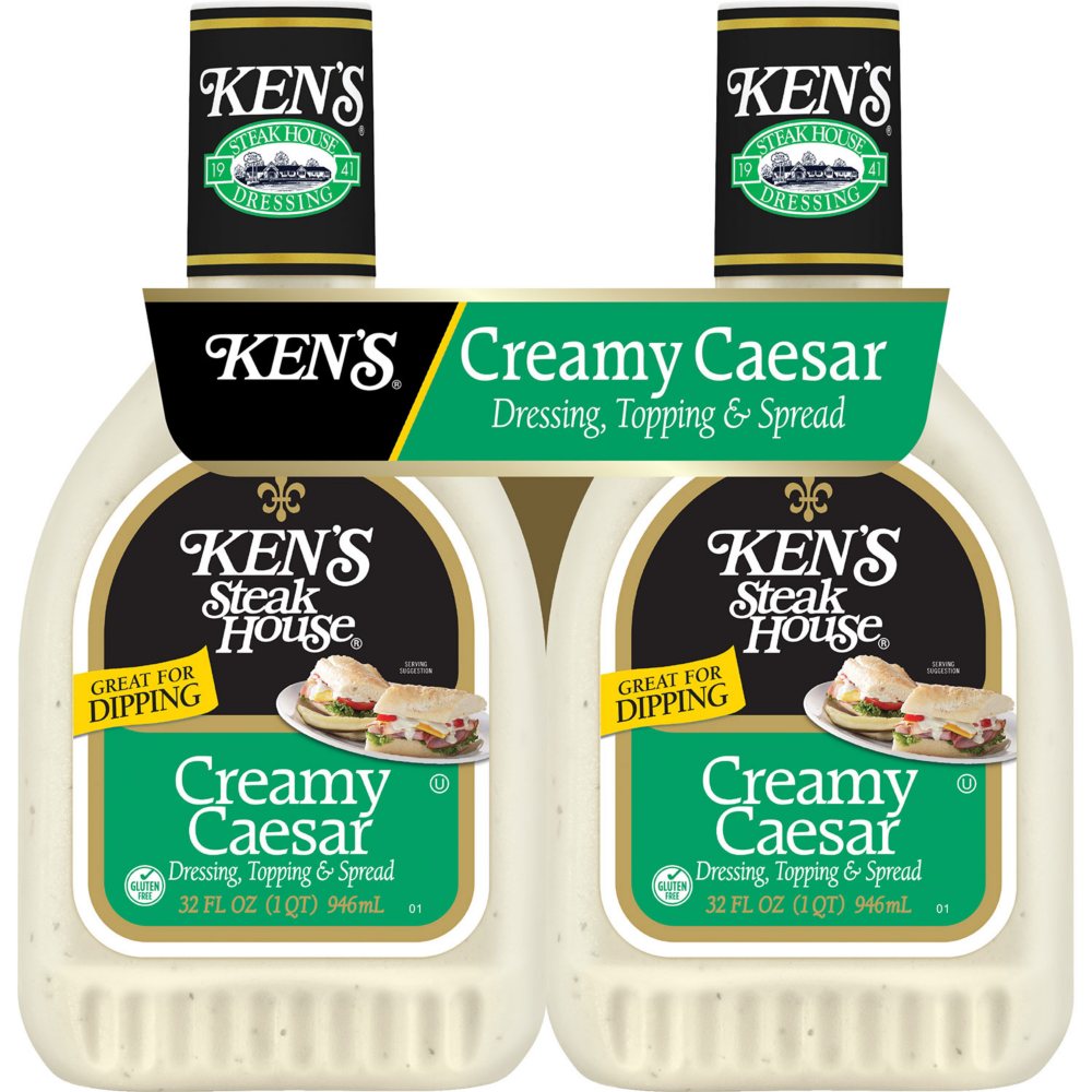 Ken's Steak House Creamy Caesar Salad Dressing (32 oz., 2 pk.)